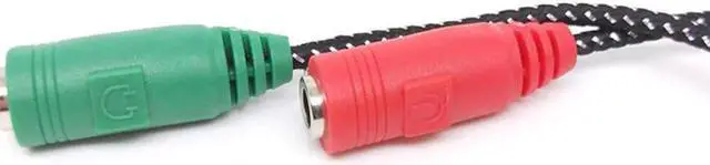 Alt view image 6 of 6 - 1Pcs 2 In 1 Cable Adapter Splitter 3.5mm Audio Cable Earphone Headset To 2 Female Jack Headphone Mic Audio Cable for Computer