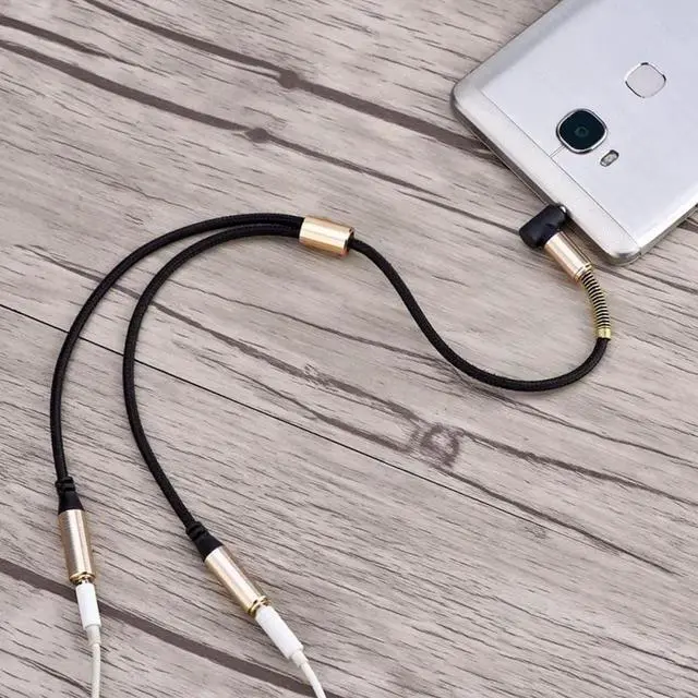 Alt view image 6 of 6 - 1Pcs VBESTLIFE 3.5mm Audio Splitter Cable Computer Jack 3.5mm 1 Male to 2 Female Mic Y Splitter AUX Cable Headset Splitter Adapter