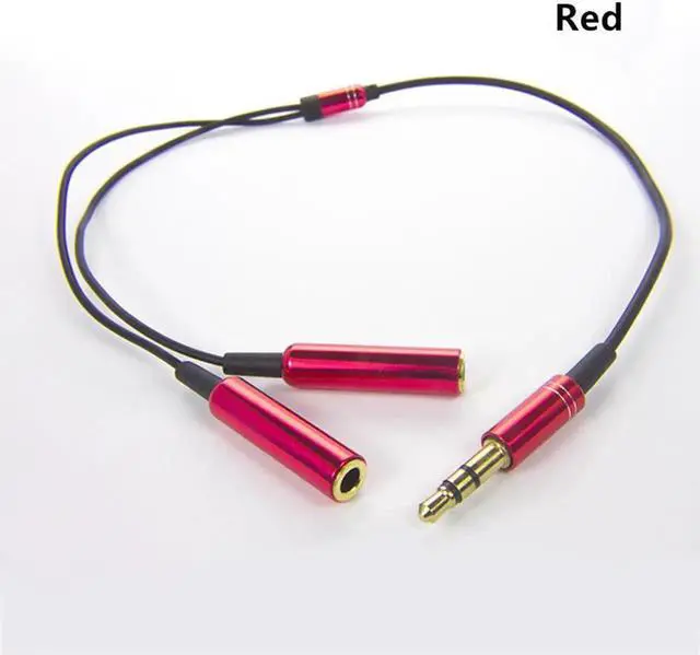 Alt view image 3 of 6 - 1Pcs 3.5mm Headphone Jack Auxiliary Audio Adapter 1 to 2 Audio Cable TPE Extension Cable For PC Microphone Splitter Male To Female