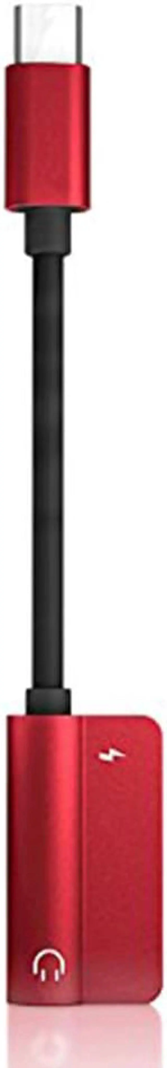 Alt view image 3 of 5 - 1Pcs 2 in 1 Type C Audio Cable Adapter Type C to 3.5mm Jack Audio Splitter Simply and fashion audio adapter