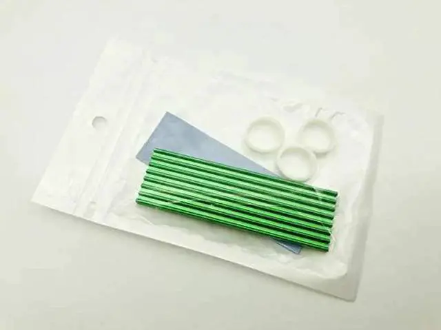 Alt view image 4 of 5 - Thickness 3mm Heatsink for NVME NGFF M.2 2280 PCI-E SSD with Silicone Thermal Pad,Heat Dissipation Radiator, M.2 Cooling Heat Sink Heat Thermal Pads (Green)