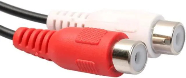 Alt view image 3 of 6 - 1Pcs Practical Audio Video Cable RCA Splitter RCA Male Connectors to 2RCA Female Stereo Plug Adapter Audio Cable Cord Digital Cables