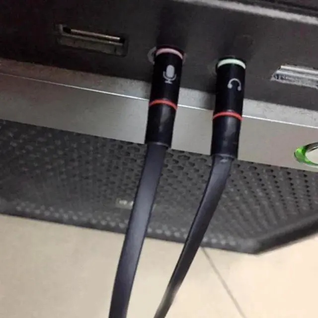 Alt view image 4 of 6 - 1Pcs Headphone Splitter Audio Cable 3.5mm Female to 2 Male Adapter Aux Cable Extension Wire Cord Adapter Aux Cable Black