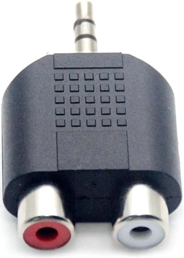 Alt view image 2 of 4 - 2 pcs/lot 3.5mm Jack Stereo Male To 2 RCA Plug Female Adapter M/F Y Splitter RCA Audio Adapter Connector 3.5mm Audio Cable
