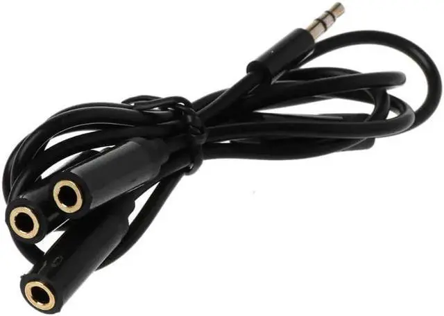 Main image of 1Pcs 0.5M 3.5mm Male Plug to 1/8" 3.5mm 3 Output Stereo Female Audio Splitter Extension Audio Cable