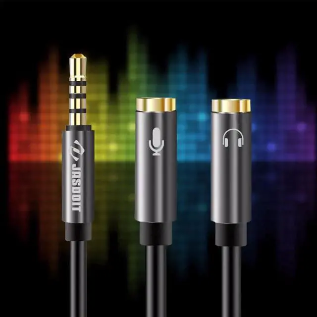 Alt view image 2 of 6 - 1Pcs 3.5mm Aux Cable Audio Splitter for Computer Jack 3.5mm 1 Male to 2 Female Mic Y Splitter AUX Cable Headset Splitter Adapter