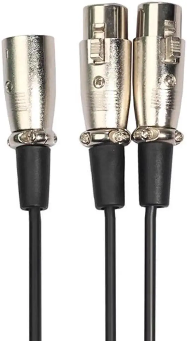 Alt view image 5 of 6 - 1Pcs 30cm 3Pin XLR 1 Male to 2 Female Audio Cable Microphone Y Splitter Cord Stereo Audio Cable Cord Wire Adapter