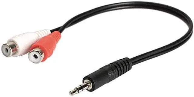 Alt view image 3 of 6 - 1Pcs 3.5mm Male to 2 RCA Female Jack Stereo Audio Cable Converter Adapter Headphone Y Cable Splitter AV Cable