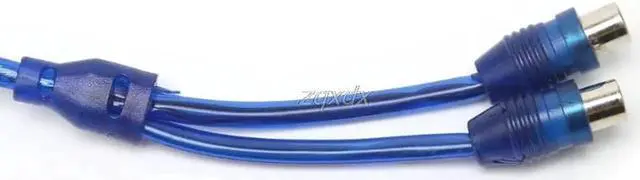 Alt view image 3 of 6 - 1Pcs Car Audio 1 RCA Female to 2 RCA Male Y Splitter Cable Converter Cord Adapter Cable For Car MP3 For Phone