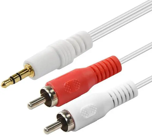 Alt view image 2 of 5 - 1Pcs CABLETIME 3.5mm M To 2RCA M Cable Aux Cable Jack Stereo Output Audio Splitter Adapter For Cellphone Laptop CD/DVD C27