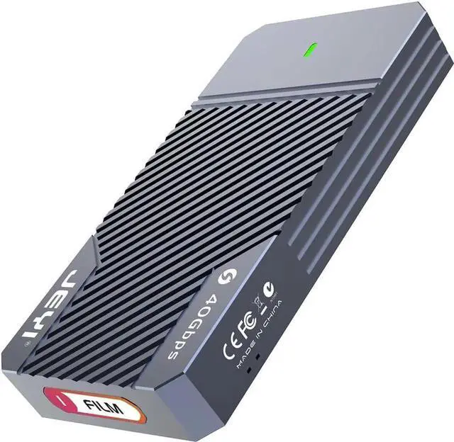 Alt view image 2 of 6 - USB 4.0 SSD Enclosure 40Gbps M.2 NVMe 2280 to USB-c Solid State Drive Case Compatible with Thunderbolt4/3 USB 3.2/3.1/3 (TB-2464)