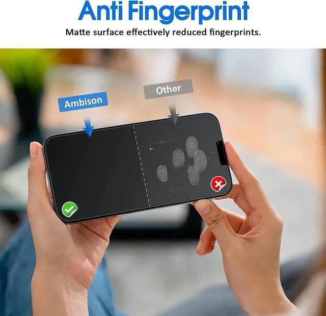 Alt view image 5 of 7 - [2 Pack] Matte Glass Screen Protector Designed for iPhone 14 2022/iPhone 13/13 Pro, Install Frame/Bubble Free/Anti-Glare&Fingerprint, 9H Tempered Glass Clear for iPhone 13/13 Pro 2021 6.1inch