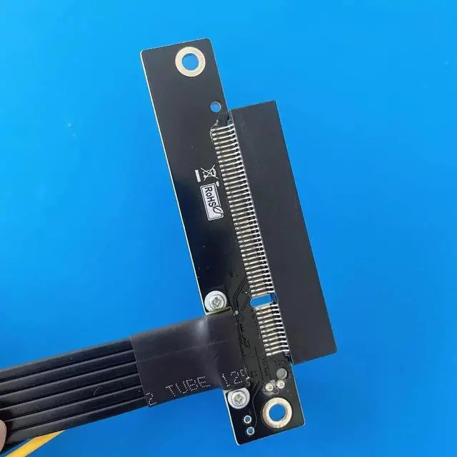 Alt view image 3 of 6 - Gen4 Mini PCI-E to to PCI Express 8X Extension Cable mPCIe to PCIe 4.0 8X Riser Cable Adapter for Motherboard PCI-E4.0 8X SSD (15cm,R68SK 4.0)