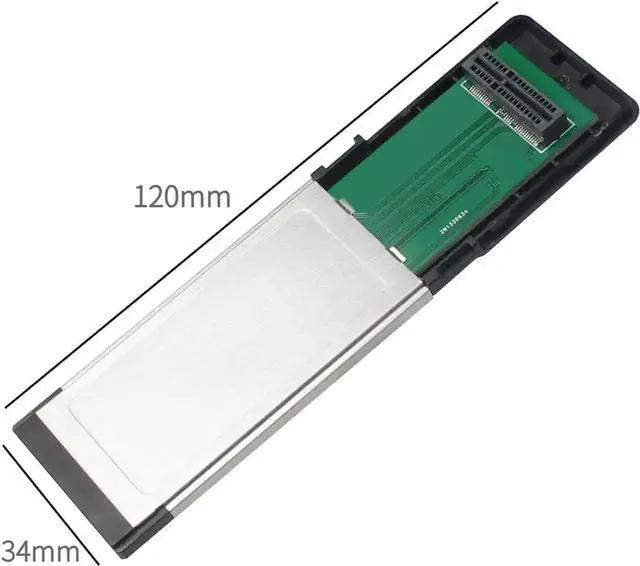 Alt view image 3 of 4 - ExpressCard 34mm to Mini Pcie Riser Card/to M.2 E-Key Adapter Card/to M.2 NVME Card Reader Wireless Card Test Adapter Card for Laptop (for M.2 E-Key)