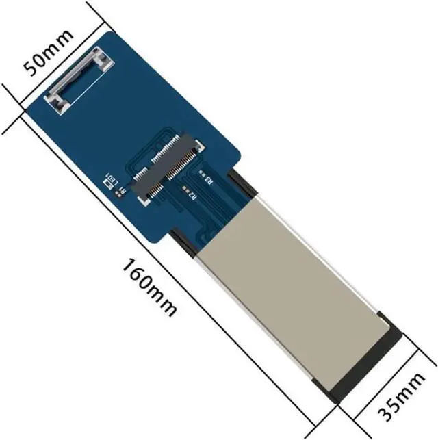 Alt view image 3 of 4 - ExpressCard 34mm to Mini Pcie Riser Card/to M.2 E-Key Adapter Card/to M.2 NVME Card Reader Wireless Card Test Adapter Card for Laptop (for Mini PCIe)