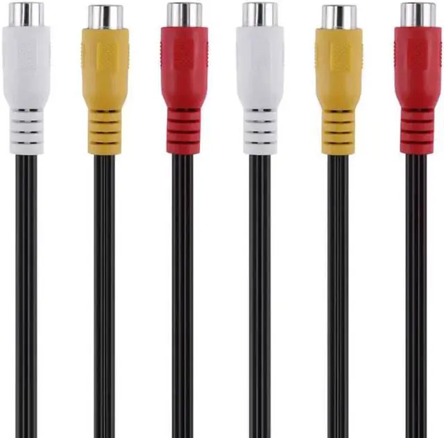 Alt view image 5 of 6 - 1Pcs 25cm 3 RCA Male to 6 RCA Female Plug Audio Video AV Cable Adapter RCA Jack Splitter Cable Extension AV Cord For TV DVD