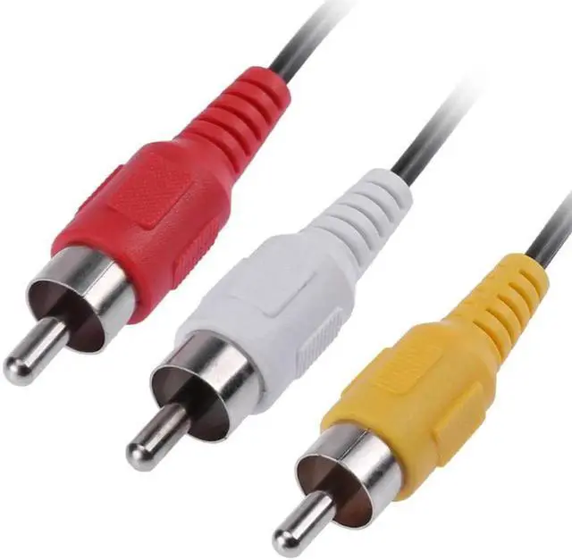 Alt view image 6 of 6 - 1Pcs 25cm 3 RCA Male to 6 RCA Female Plug Audio Video AV Cable Adapter RCA Jack Splitter Cable Extension AV Cord For TV DVD