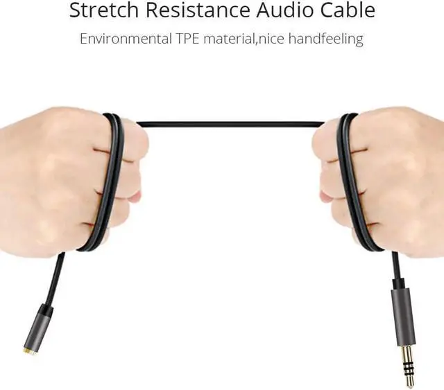 Alt view image 4 of 6 - 1Pcs Audio Cable Jack 3.5mm Male to Female Earphone Extension Cable 3.5mm Headphone Splitter Adapter for iphone Laptop
