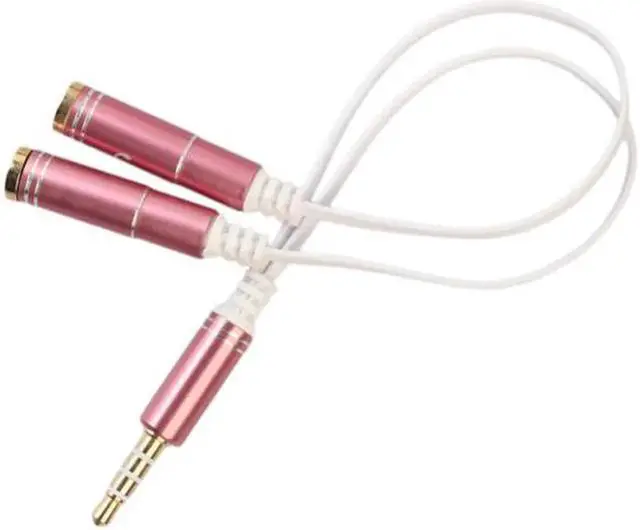Alt view image 3 of 6 - 1Pcs Universal Earphone Audio Splitter Cable Male to 2 Female Jack 3.5mm Splitter Adapter Aux Cable for iPhone Samsung MP3 Player