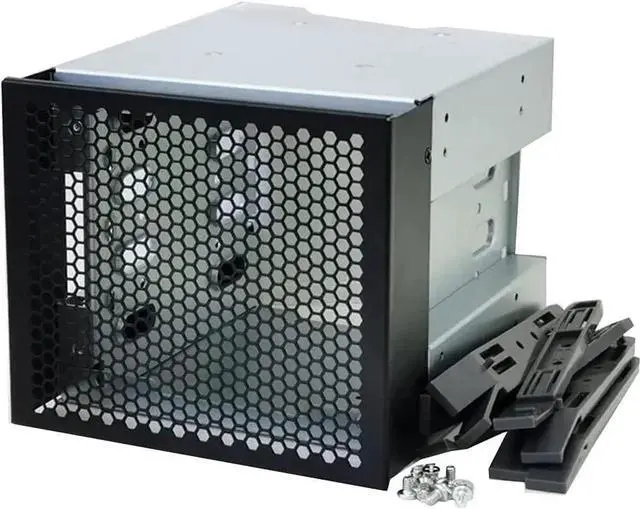 Main image of 5" 3 x Optical Drive Bay to 4-Bay 3.5 Inch SATA SAS HDD Cage Rack Bracket Hard Drive Tray Caddy Adapter with SATA 3.0 Date Cable (Only Caddy)