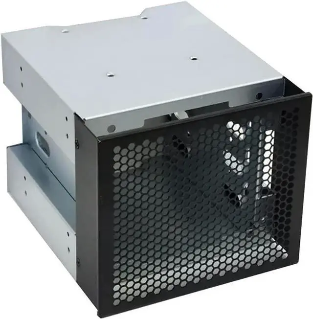 Alt view image 5 of 5 - 5" 3 x Optical Drive Bay to 4-Bay 3.5 Inch SATA SAS HDD Cage Rack Bracket Hard Drive Tray Caddy Adapter with SATA 3.0 Date Cable (Only Caddy)