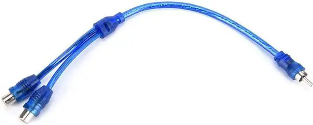 Alt view image 2 of 6 - 1Pcs Fashion Rca Audio Cable "Y" Adapter Splitter 1 Male To 2 Female Audio Line Plug