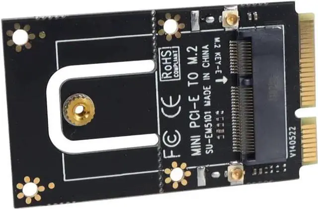 Alt view image 6 of 6 - NGFF M.2 to Mini PCI-E Adapter Card Mini Pci-e to M.2 Wireless Module Conversion Card EM5101 / EM5101B (EM5101 with Antenna)