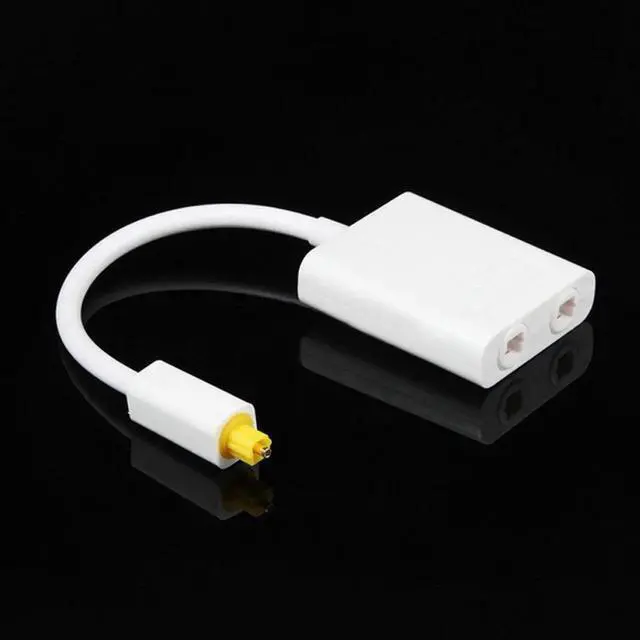 Alt view image 2 of 6 - 1Pcs Audio Cable Splitter Adapter Optical Digital Audio Cable Splitter Adapter 2 Way SPDIF Toslink 1 To 2 Out Hub