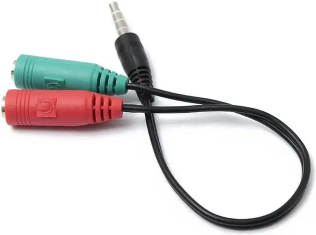 Alt view image 4 of 6 - 1Pcs CLAITE 3.5mm Jack Standard Audio Cable Stereo Headphone Microphone Audio Y shape Splitter Cable Adapter Plug Cord 18.5cm