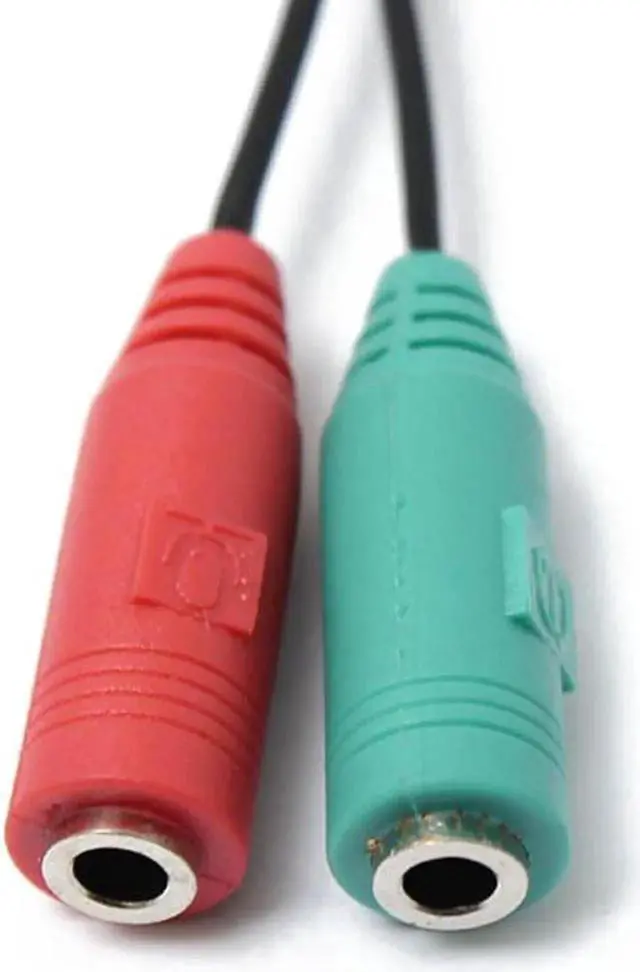 Alt view image 2 of 6 - 1Pcs CLAITE 3.5mm Jack Standard Audio Cable Stereo Headphone Microphone Audio Y shape Splitter Cable Adapter Plug Cord 18.5cm