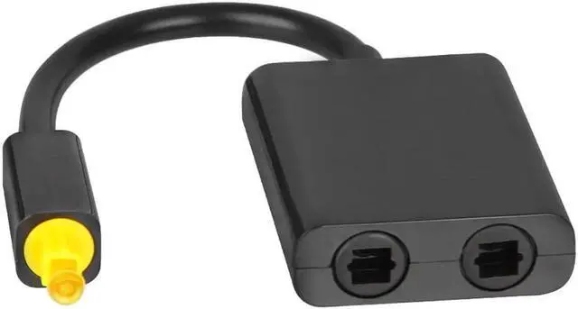 Alt view image 2 of 4 - 1Pcs Mini USB Audio Cable Digital Toslink Optical Fiber Audio 1 To 2 Female Splitter Adapter For CD DVD Player Fiber Distributor