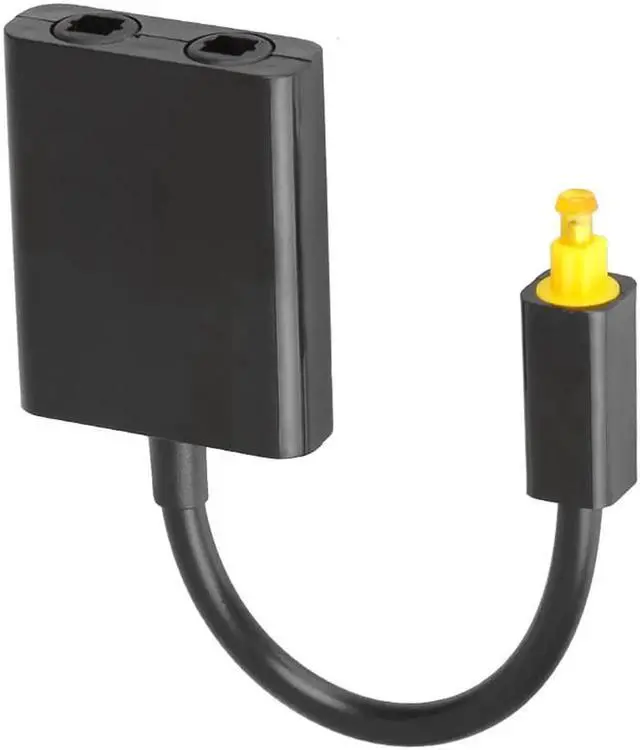 Alt view image 4 of 4 - 1Pcs Mini USB Audio Cable Digital Toslink Optical Fiber Audio 1 To 2 Female Splitter Adapter For CD DVD Player Fiber Distributor