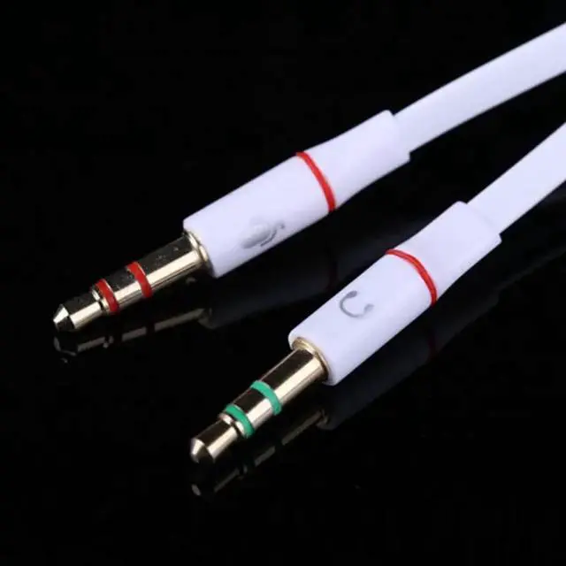 Alt view image 6 of 6 - 1Pcs 3.5mm Gold Plated Audio Mic Y Splitter Cable Headphone Adapter Female To 2 Male Cable for PC Laptop etc