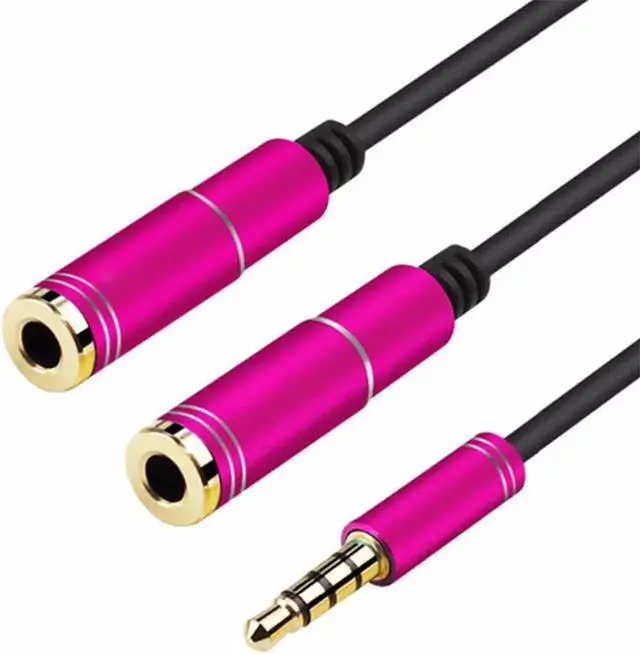 Alt view image 6 of 6 - 1Pcs 3.5mm Audio Splitter Cable for Computer Jack 3.5mm 1 Male to 2 Female Mic Y Splitter Cable Headset Splitter Adapter