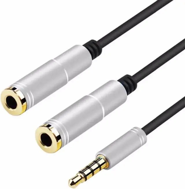 Alt view image 3 of 6 - 1Pcs 3.5mm Audio Splitter Cable for Computer Jack 3.5mm 1 Male to 2 Female Mic Y Splitter Cable Headset Splitter Adapter