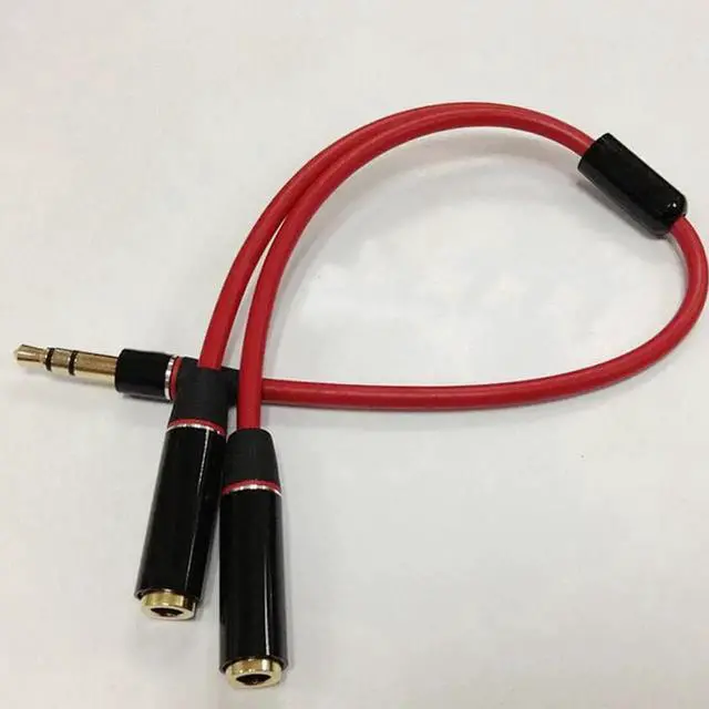 Alt view image 6 of 6 - 1Pcs Audio Cable Jack 3.5mm Male to 2 Female Earphone Extension Cable 3.5mm Headphone Splitter Adapter for mobile phone Laptop