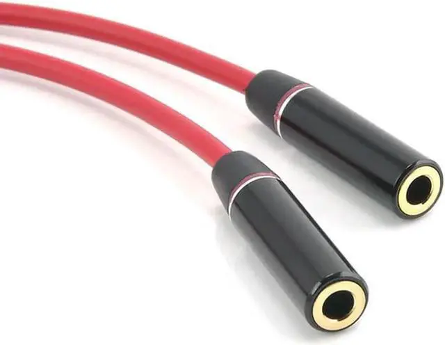 Alt view image 2 of 6 - 1Pcs Audio Cable Jack 3.5mm Male to 2 Female Earphone Extension Cable 3.5mm Headphone Splitter Adapter for mobile phone Laptop