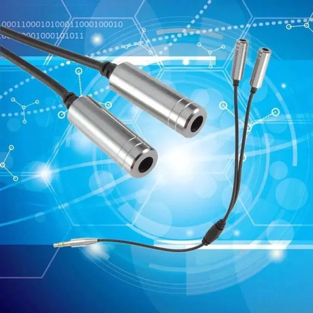 Alt view image 6 of 6 - 1Pcs Audio Cable Jack 3.5mm Male To 2 Female Earphone Extension Cable 3.5mm Headphone Splitter Adapter For Iphone Laptop