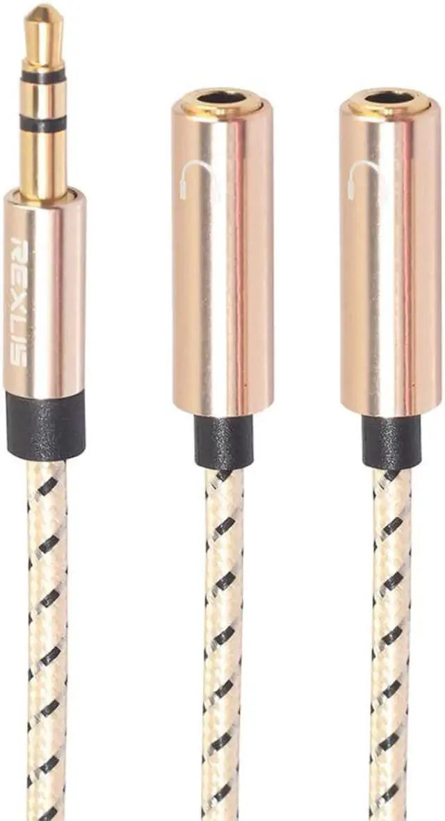 Alt view image 3 of 6 - 1Pcs Audio Cable Divider 3.5mm Male To 2 Female Jacks 3.5mm Splitter Aux Adapter Cable For Iphone Samsung Mp3 Player