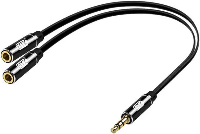 Alt view image 5 of 6 - 1Pcs EMK Headphone Splitter Audio Cable 3.5mm Male to 2 Female Jack 3.5mm Splitter Adapter Aux Cable for iPhone Samsung MP3 Player