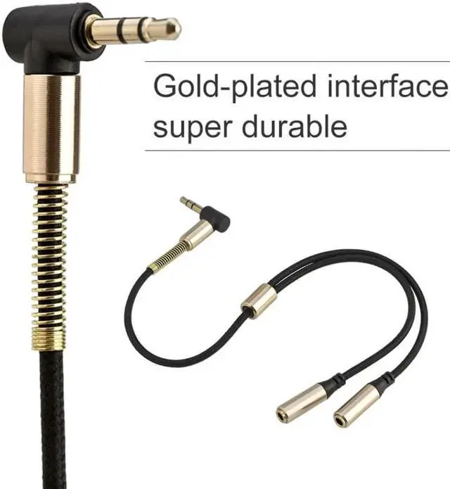 Alt view image 6 of 6 - 1Pcs VBESTLIFE Audio Cables 3.5mm Stereo Audio 1 Male to 2 Female Splitter Cable Adapter for PC Cellphone Tablet Speaker Earphone
