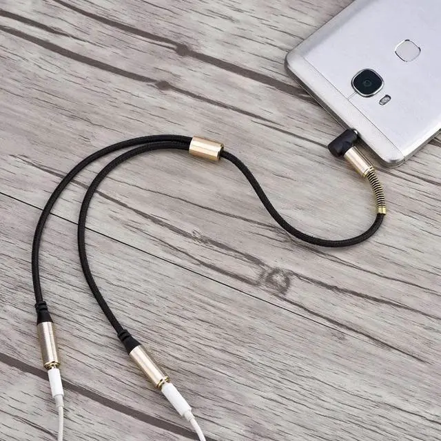 Alt view image 5 of 6 - 1Pcs VBESTLIFE Audio Cables 3.5mm Stereo Audio 1 Male to 2 Female Splitter Cable Adapter for PC Cellphone Tablet Speaker Earphone