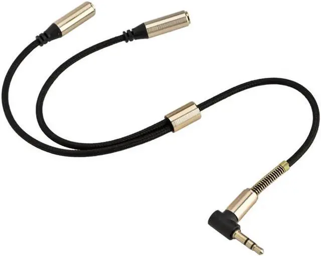 Alt view image 4 of 6 - 1Pcs VBESTLIFE Audio Cables 3.5mm Stereo Audio 1 Male to 2 Female Splitter Cable Adapter for PC Cellphone Tablet Speaker Earphone
