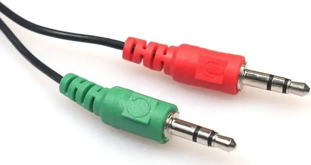 Alt view image 5 of 5 - 1Pcs Binmer Y Splitter 1 Female to 2 Male 3.5mm Mic Stereo Audio Adapter Audio Cable For PC