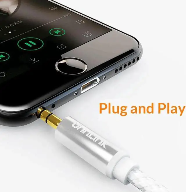 Alt view image 3 of 6 - 1Pcs Unnlink 3 Poles TRS 3.5mm Jack Audio Splitter Extension Cable 1X2 Adapter AUX Audio Cable 1 In 2 Out for Earphone MP3 Earbuds