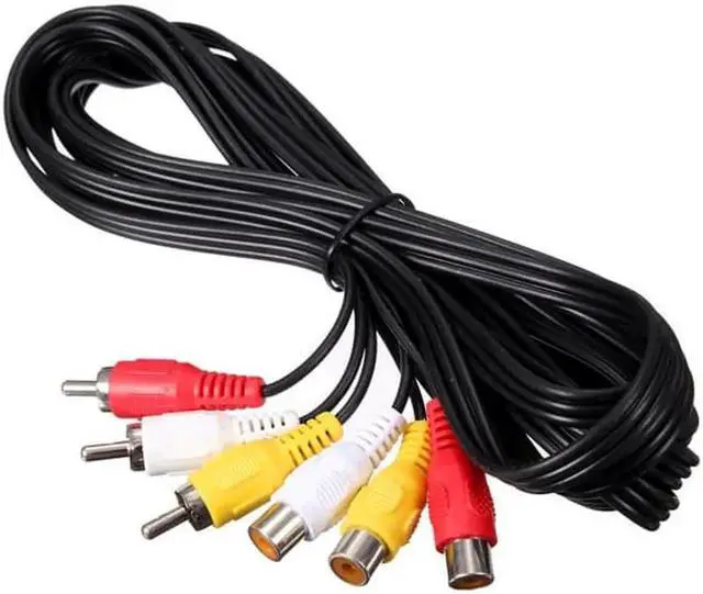 Main image of 1Pcs CLAITE 3 RCA Male to 3 RCA Cable Female Plug Adapter AUX Cables 5m DVD Audio Video AV Splitter Converter Extension Cable Wire