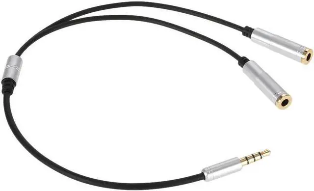 Alt view image 2 of 6 - 1Pcs 3.5mm Audio Splitter Cable AUX Stereo 1 Male to 2 Female Headphone Extension Cable Adapter for Smart Phone Tablet PC Laptop
