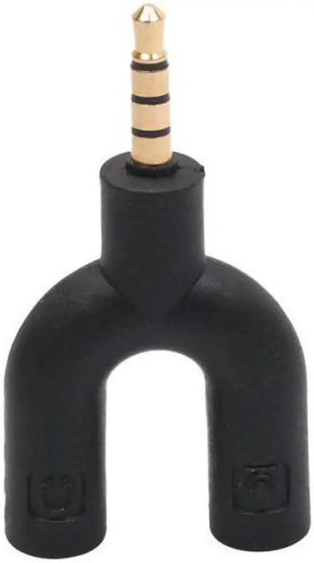 Main image of 1Pcs 3.5mm Potable Stereo Audio Headset Mic Splitter Adapter Male to 2 Female Audio Adapter Practical Headset Mic Splitter Adapter