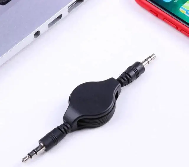Alt view image 6 of 6 - 1 pcs 3.5mm TRS Flexible Stereo AUX Cable Retractable Extended Audio Cable Wire TRS stereo plug nickel plated plug Plastics Me