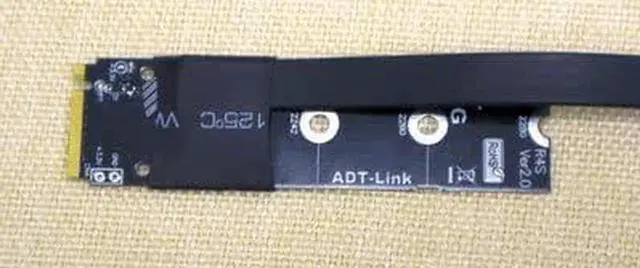 Alt view image 3 of 4 - M.2 NVMe to PCIe x16 Graphics Card Extension Cable PCIe 3.0 Non-USB M2 to x1 A Card N Card R43SD-WK for B-T-C Mining GPU PCIe Extension (35cm)